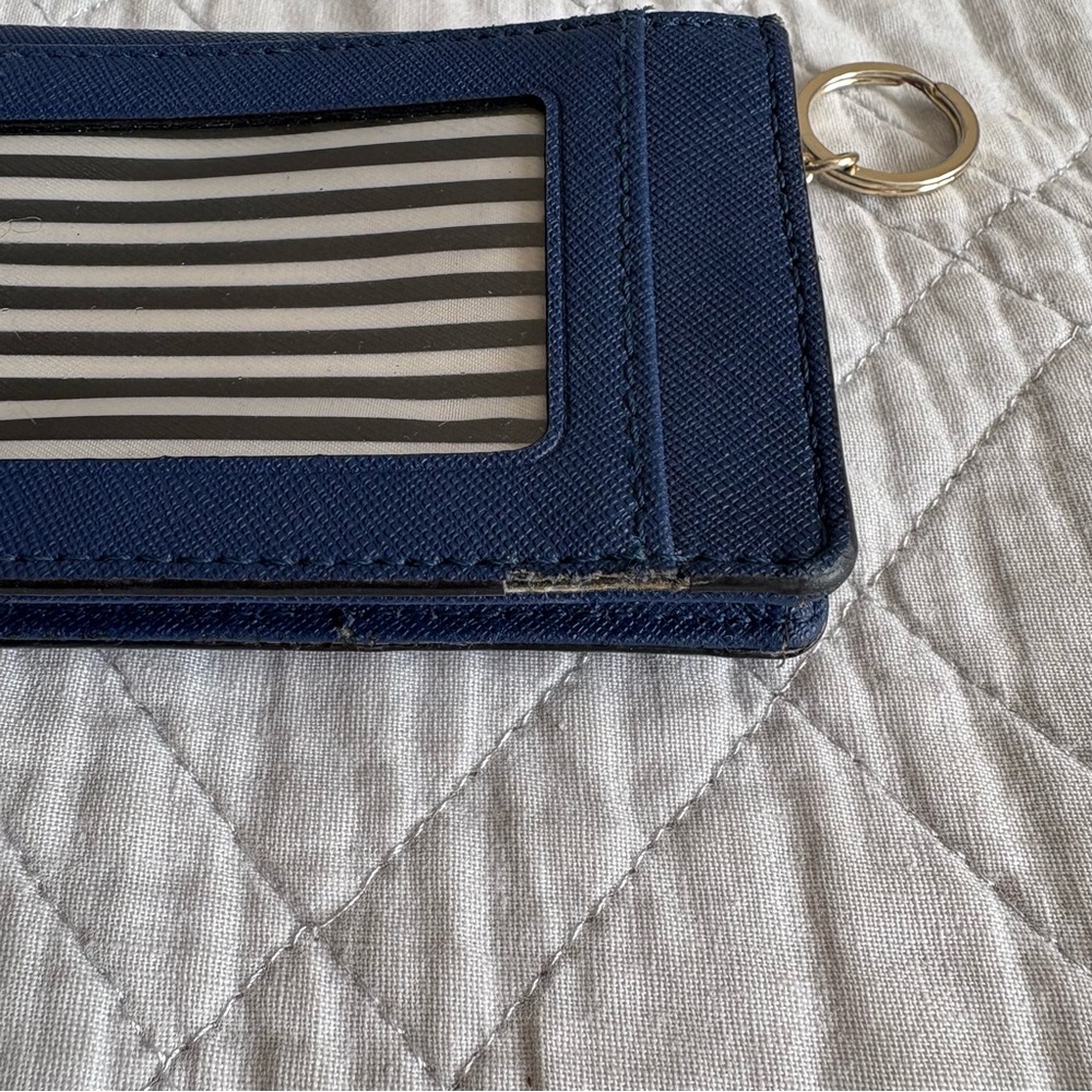 Kate Spade Midnight Blue Clutch with Gold Accents - Picture 4 of 11
